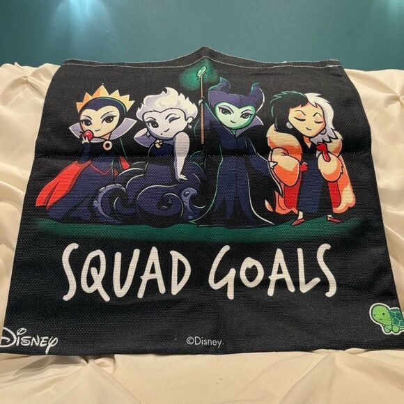 Disney Villains Squad Goals Ursula Maleficent  Reusable Shopping Bag Tote NWT - Picture 1 of 4